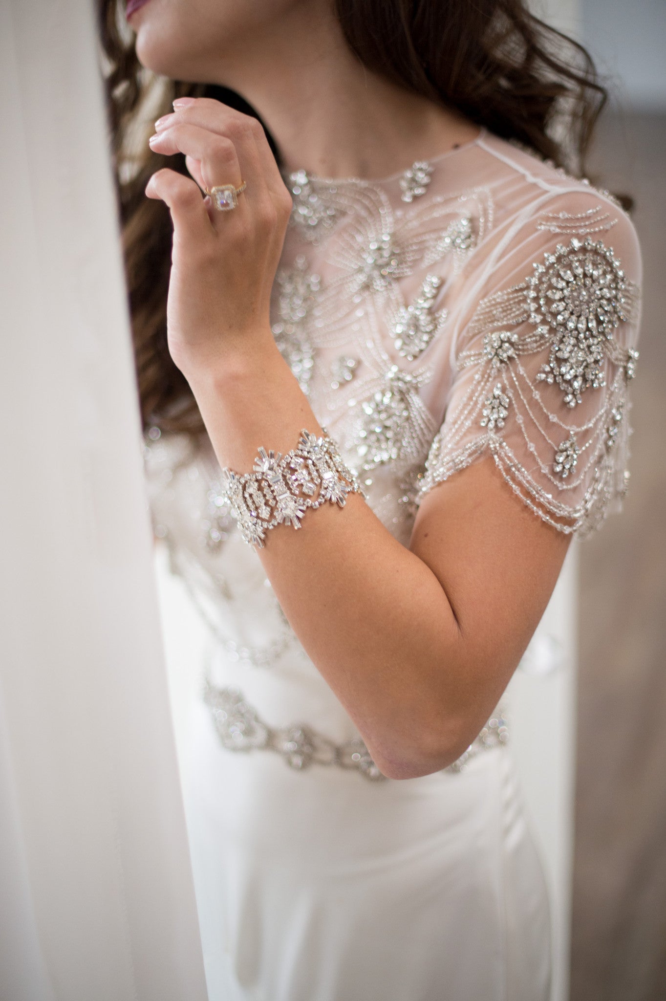 Rhinestone Top Wedding Dress